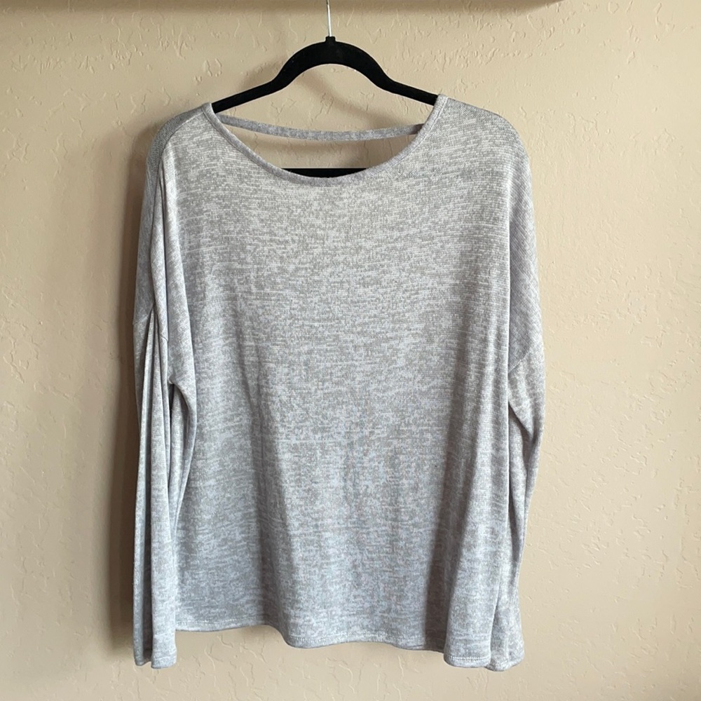 Grey Knit Top
